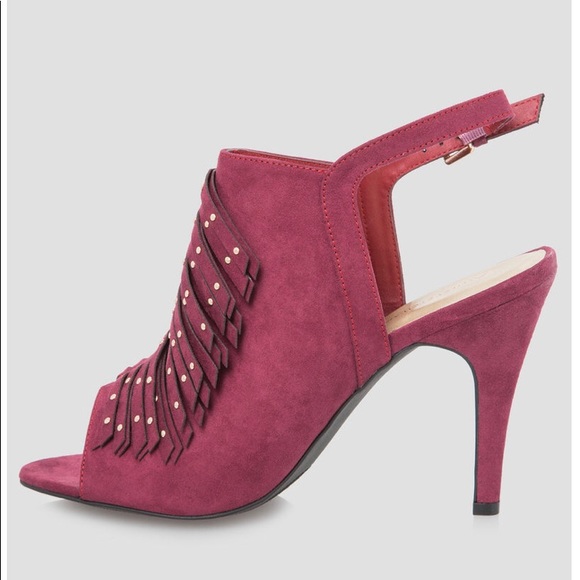 Studded Fringe High Heel - Picture 3 of 5